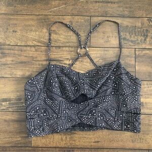 Anthropologie Patterned Cutout Women's Crop